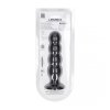 Quad Rattle Liquid Silicone Anal Plug - XL - Black